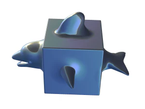 Dolphin 3D miniature 3D Print Model