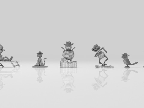 Animal Pack 3DPrinter Modelo 3D
