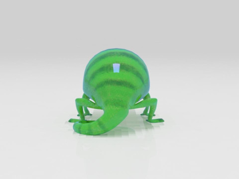 Bunglon Cameleon Reptile Pets 3D Модель