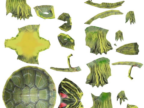 Turtle reptile pets 3D 模型