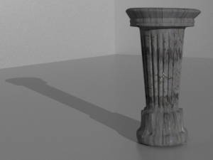 old column high poly 3D Model