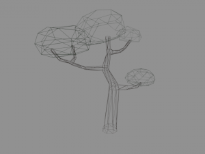 simple low-poly tree 3D Model