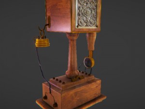 vintage telephone 3D Model
