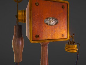 vintage telephone 3D Model