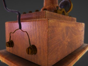 vintage telephone 3D Model