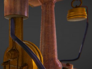 vintage telephone 3D Model