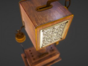 vintage telephone 3D Model