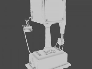 vintage telephone 3D Model