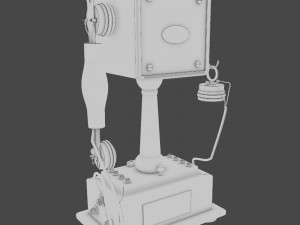 vintage telephone 3D Model