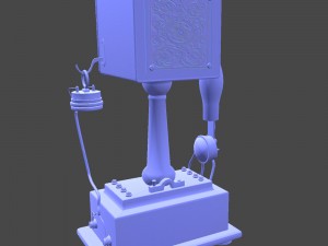 vintage telephone 3D Model