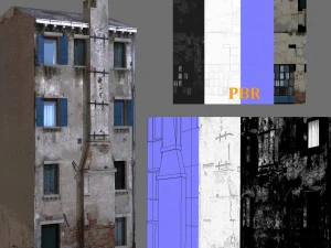 старое здание 924 3D Модель