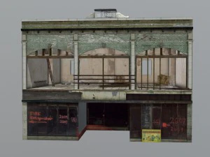 старое здание 925 3D Модель