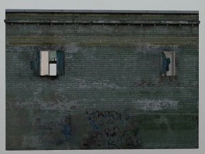 старое здание 925 3D Модель