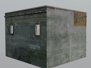 старое здание 925 3D Модель
