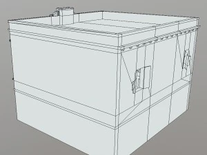 старое здание 925 3D Модель