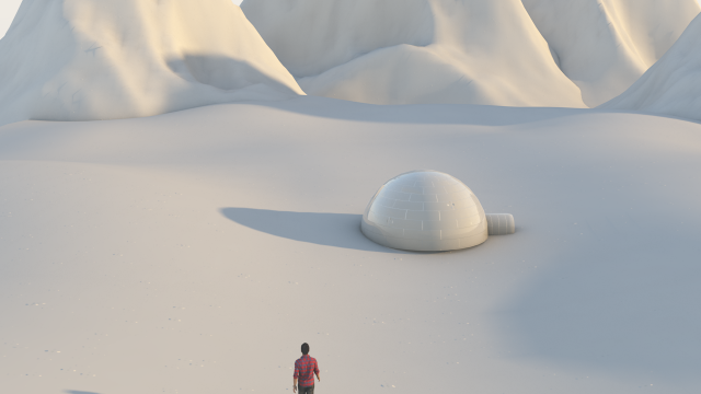 snow mountains landscape 3D 모델 .c4d .max .obj .3ds .fbx .stl .blend 