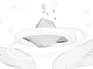 cartoon mountain scene 3Dモデル