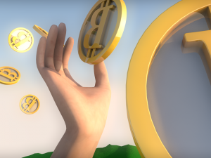 bitcoin 3D मॉडल