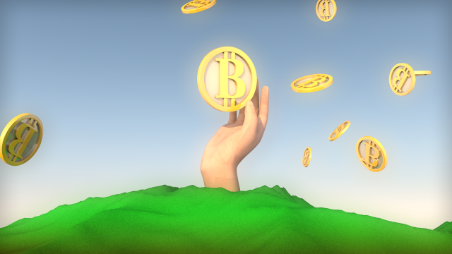 bitcoin 3D मॉडल .c4d .max .obj .3ds .fbx .stl .blend 
