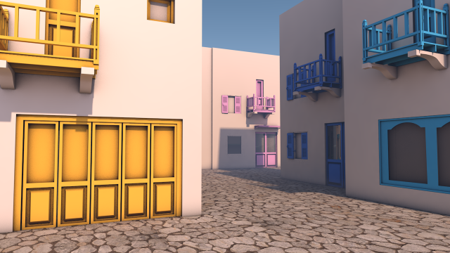 neighborhood 3D Model .c4d .max .obj .3ds .fbx .stl .blend 