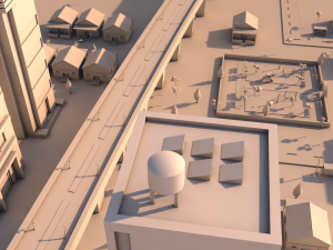 white city Model 3D