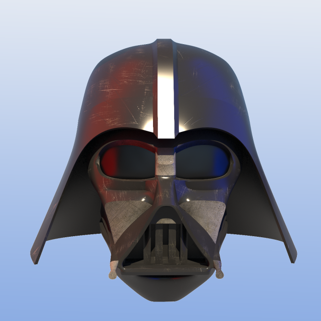 helmet darth wader 3D Model .c4d .max .obj .3ds .fbx .stl .blend 