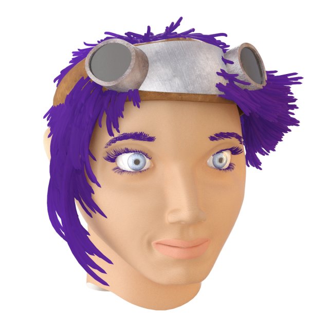the head of a girl 3D Model .c4d .max .obj .3ds .fbx .stl .blend 