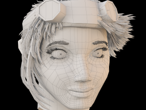 the head of a girl 3D Model