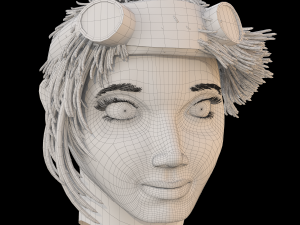 the head of a girl 3D Model