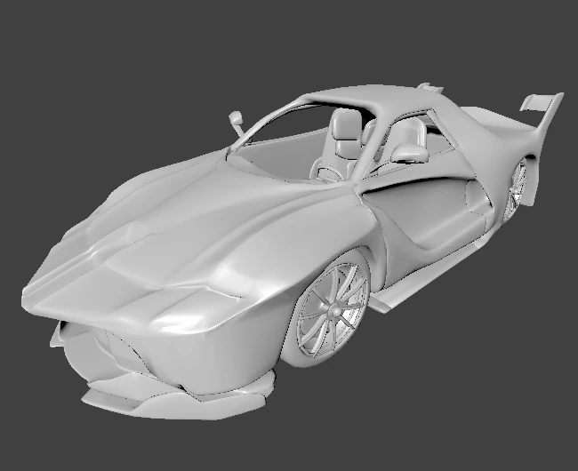 ferrari fxx k 3D Model .c4d .max .obj .3ds .fbx .stl .blend