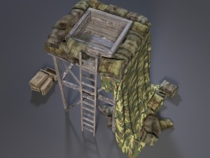 reference point military observation tower 3Dモデル