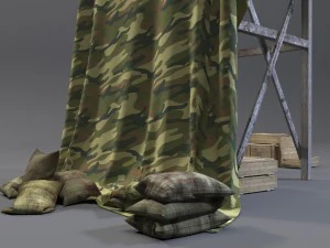 punto di riferimento torre di osservazione militare Modello 3D