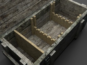 military boxes for ak-47 3D Модель