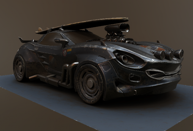 vulture scifi 3D Model .c4d .max .obj .3ds .fbx .stl .blend 
