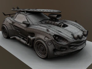 avvoltoio scifi Modello 3D