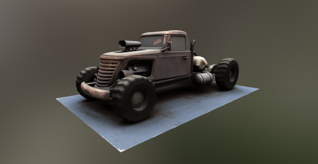 big brat tow truck Modèle 3D .c4d .max .obj .3ds .fbx .stl .blend 