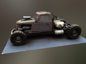 big brat tow truck Modèle 3D