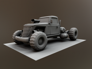 big brat tow truck Modèle 3D