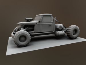 big brat tow truck Modèle 3D