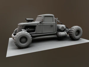 gran gr&uacute;a mocosa Modelo 3D