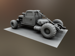 big brat tow truck Modèle 3D