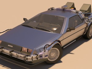 back to the future delorean 3D Model