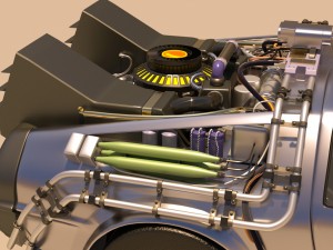 back to the future delorean 3D Model