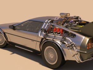 back to the future delorean 3D Model