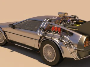 back to the future delorean 3D Model