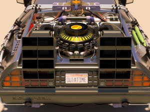 back to the future delorean 3D Model