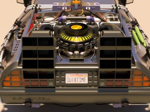 back to the future delorean 3D Model