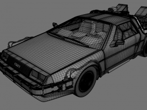back to the future delorean 3D Model