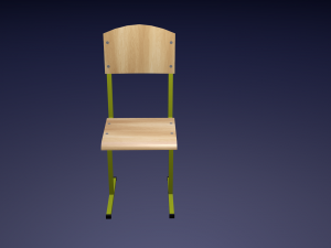 wooden classroom Modèle 3D