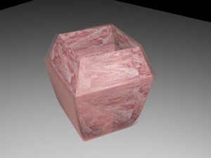 marble flower pot 3Dモデル